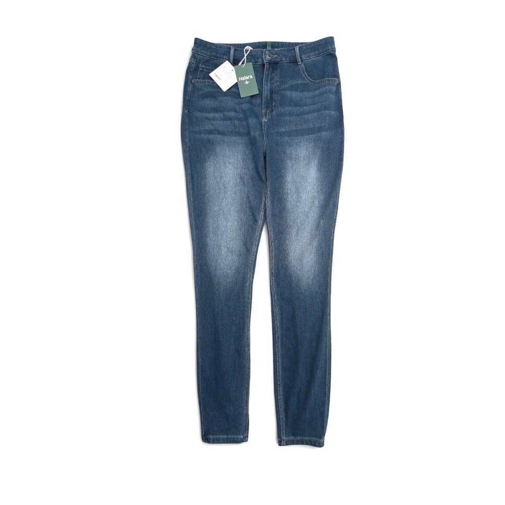 Halara Flex Denim High Waisted Jeggings Medium Wash Tall Size L NWT